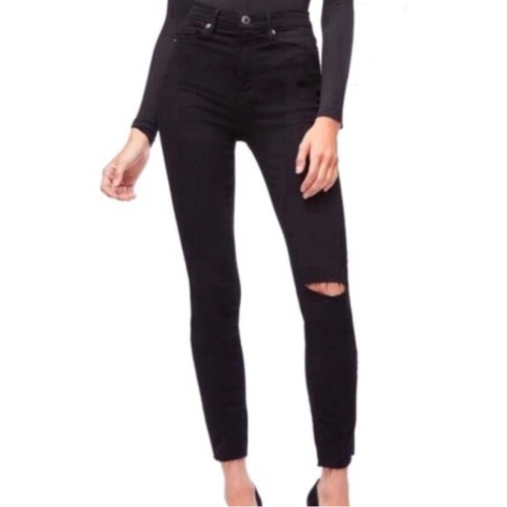 GOOD AMERICAN GOOD WAIST ANKLE SIZE 2/26